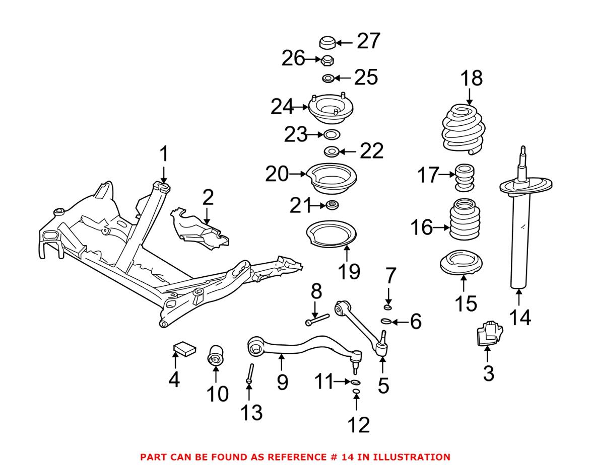 BMW Strut Assembly - Front 31311096858